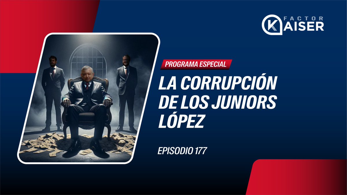 🚨LA CORRUPCIÓN DE LOS LÓPEZ! Episodio Especial de @factor_kaiser🚨 Para NUNCA OLVIDAR! Un MAPA completo de los casos de corrupción de los Juniors López que hemos explicado aquí Son una auténtica RED DE CORRUPCIÓN multimillonaria ENTRA AQUÍ Y COMPARTE👇🏼 youtu.be/2MO8YJieNJI?si…