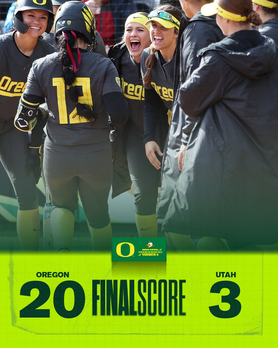 💪💪💪 Most runs scored by the Ducks in 9 years. #GoDucks | #Version6