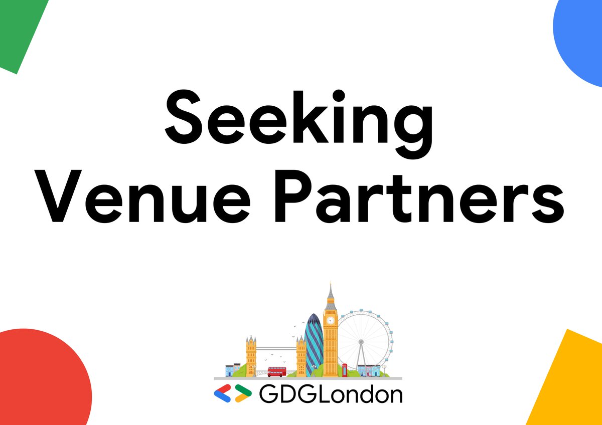 🔥 Seeking Venue Partners! 🚀 Host GDG London's next tech events!

If you've got a space for 50-80 people, join us in fostering a vibrant tech community. 

🌟Contact us: hello@gdglondon.dev 

🚀 Let's make memorable events together. 

#GDGLondon #TechEvents #LondonTech