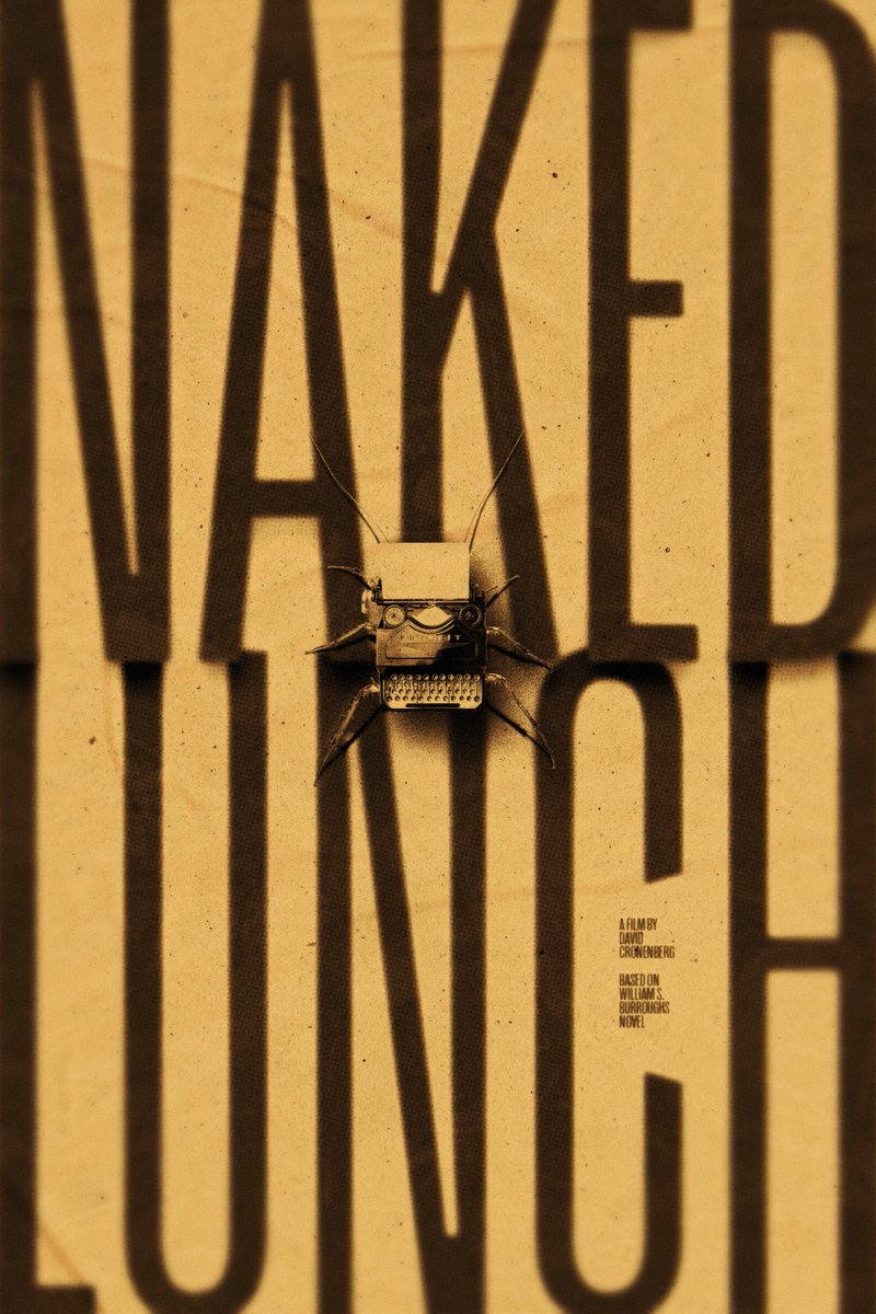 Alternative movie poster for David Cronenberg's 'Naked Lunch'

#DavidCronenberg