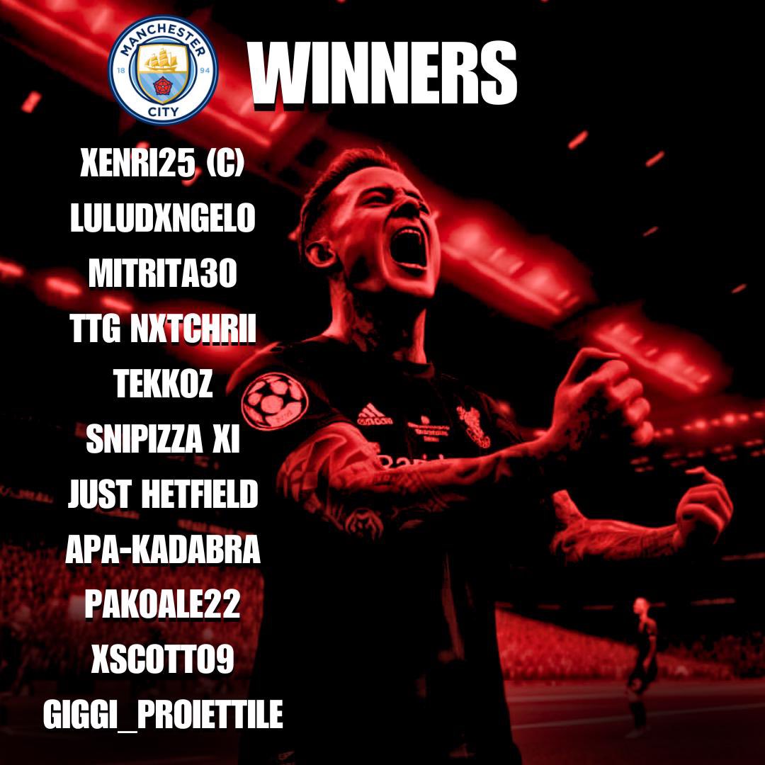 Draft ProClub ITA (@draftproclub_) on Twitter photo 1st Edition Winner 🏆❤️
@LiLEnri07 (C)
@LuLuDxngelo
<a href="/Mitrita30/">Mitrita 30</a>
<a href="/TTGNxtchrii/">TTG Nxtchrii</a>
<a href="/Tekkoz_/">Tëkkøz 💎</a>
<a href="/Bagfield_/">Just Hetfield</a>
<a href="/Apa_Kadabra/">Apa-Kadabra</a>
<a href="/PakoAle22/">PakoAle22</a>
@xScotto9
<a href="/GiggiProiettile/">Giggi_Proiettile</a>
<a href="/snipizza/">Snipizza</a> 1st Edition Winner 🏆❤️
@LiLEnri07 (C)
@LuLuDxngelo
<a href="/Mitrita30/">Mitrita 30</a>
<a href="/TTGNxtchrii/">TTG Nxtchrii</a>
<a href="/Tekkoz_/">Tëkkøz 💎</a>
<a href="/Bagfield_/">Just Hetfield</a>
<a href="/Apa_Kadabra/">Apa-Kadabra</a>
<a href="/PakoAle22/">PakoAle22</a>
@xScotto9
<a href="/GiggiProiettile/">Giggi_Proiettile</a>
<a href="/snipizza/">Snipizza</a>