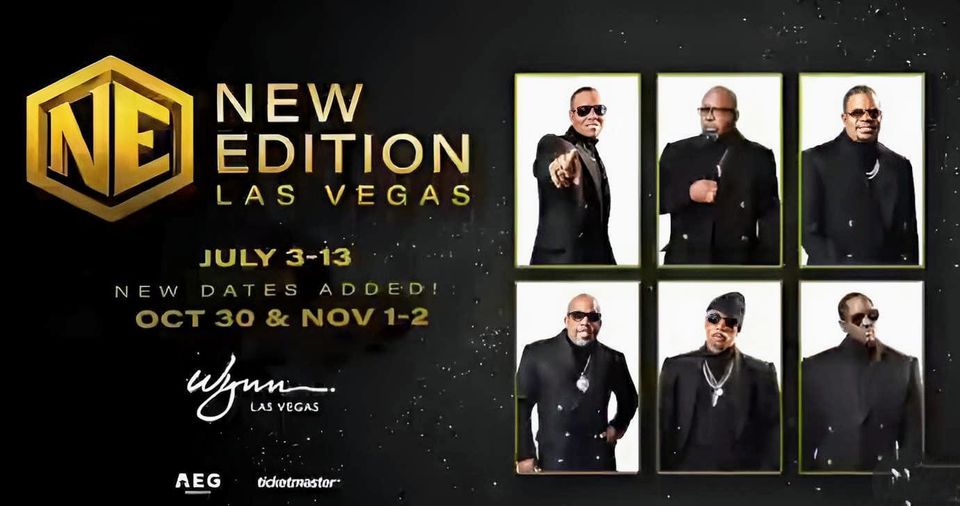 More dates added. Oct 30, Nov, 1-2. All tickets on sale today.>>>> ticketmaster.com/new-edition-ti… #bobbybrown #NewEdition #ralphtresvant #ne4life #ronniedevoe #rickybell #johnnygill  #rizzriders #rizzetes #bobbysbabes #jgsroses #rondivas #rizzete4life #neweditionfanclub #johnnysjades