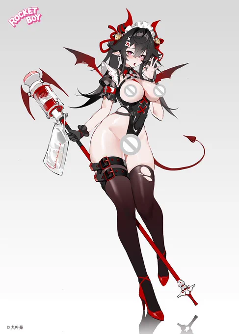 【初お披露目】【デコマス初】  『九叶桑』さんイラスト 「ゼナ」 原型制作:日不見ひずみ  #ロケットボーイ #エロホビ