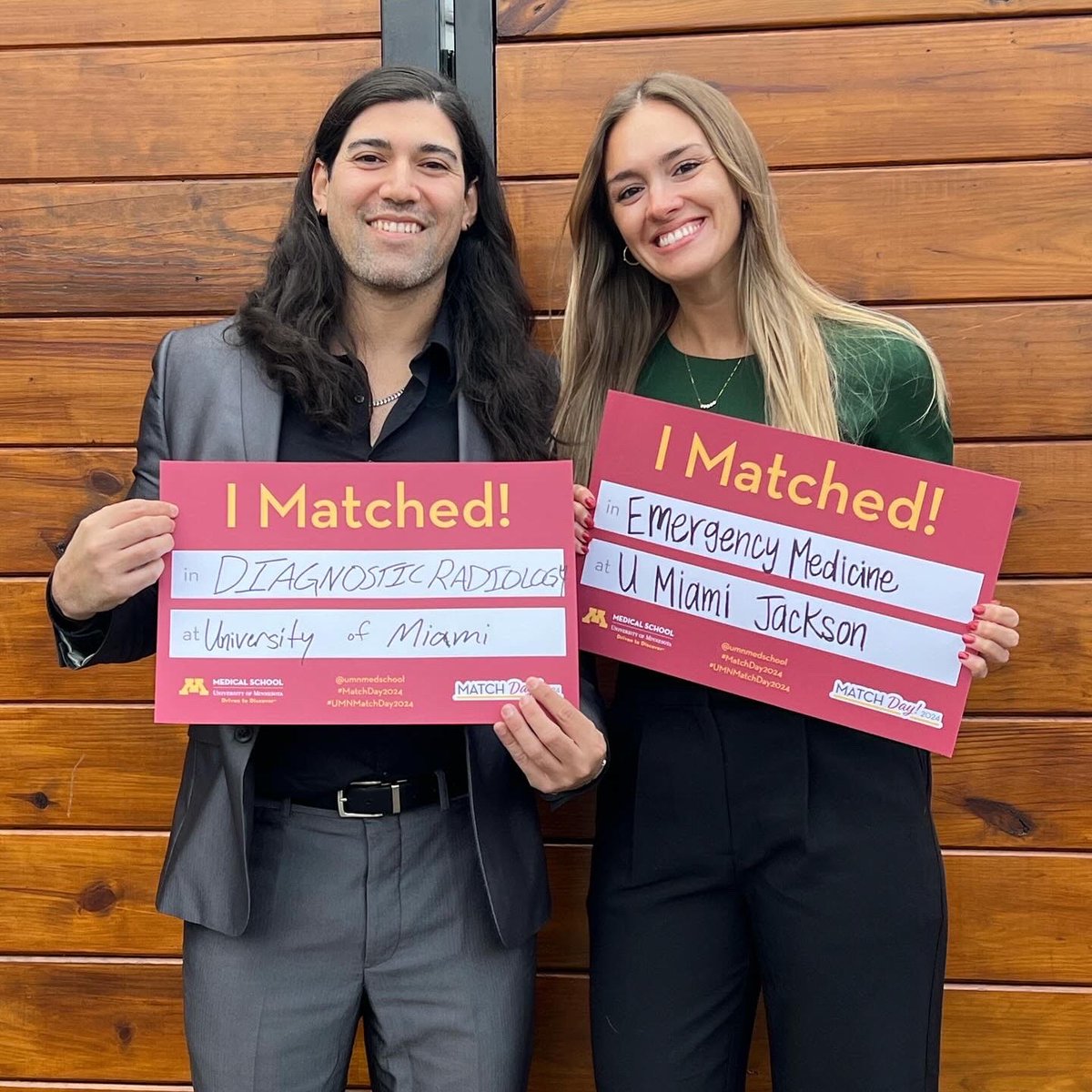Another amazing #ANAMSMatch2024! This time with Dr. Taylor Benedict (Quechan) and Dr. Alexandra Perron (White Earth Nation). Keep it up, #NativesInMedicine.