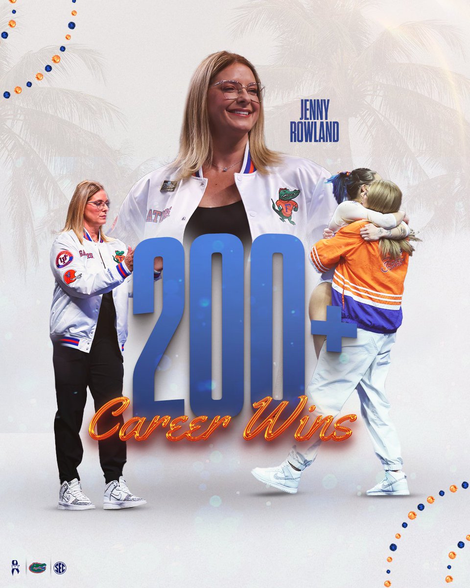 making moves✨ 🔹 No other current gymnastics coach in the SEC has earned 200+ wins! #GoGators | #WeChomp