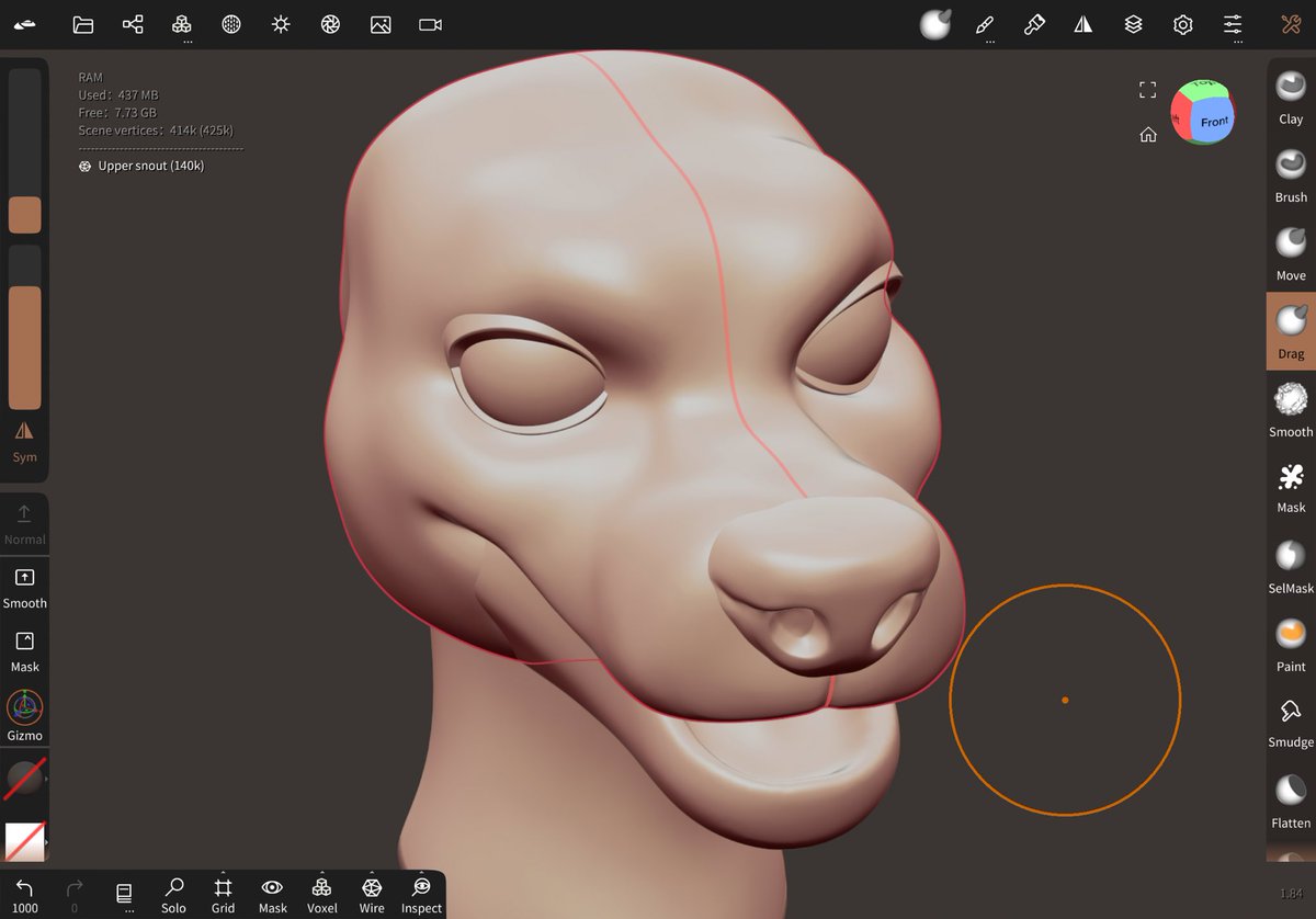 Sometimes I get stuck on heads/angles, so I said fuck it! Time to make my own reference models lmao!! This is like, my second serious sculpt I’ve ever made and it’s still a wip please be kind lmao this is hard as hell