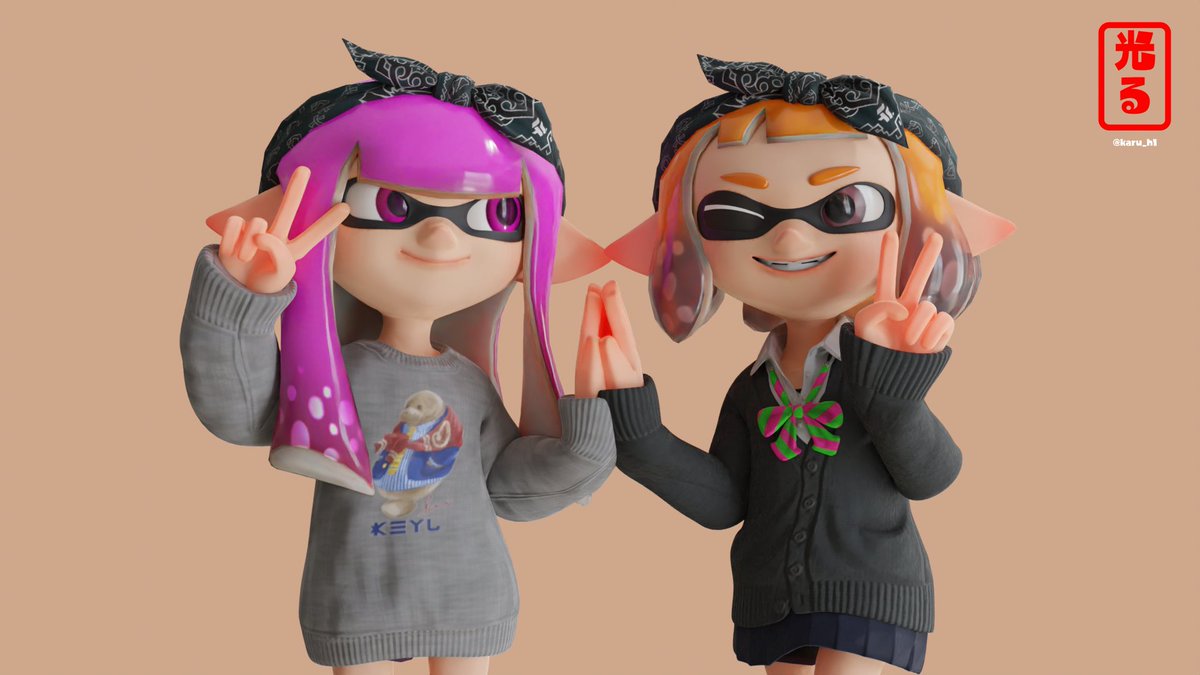 skit_skitty's tweet photo. #Splatoon3 Thoughts on them? 🩷🦑🦑🧡 https://t.co/LtctMOPFxo