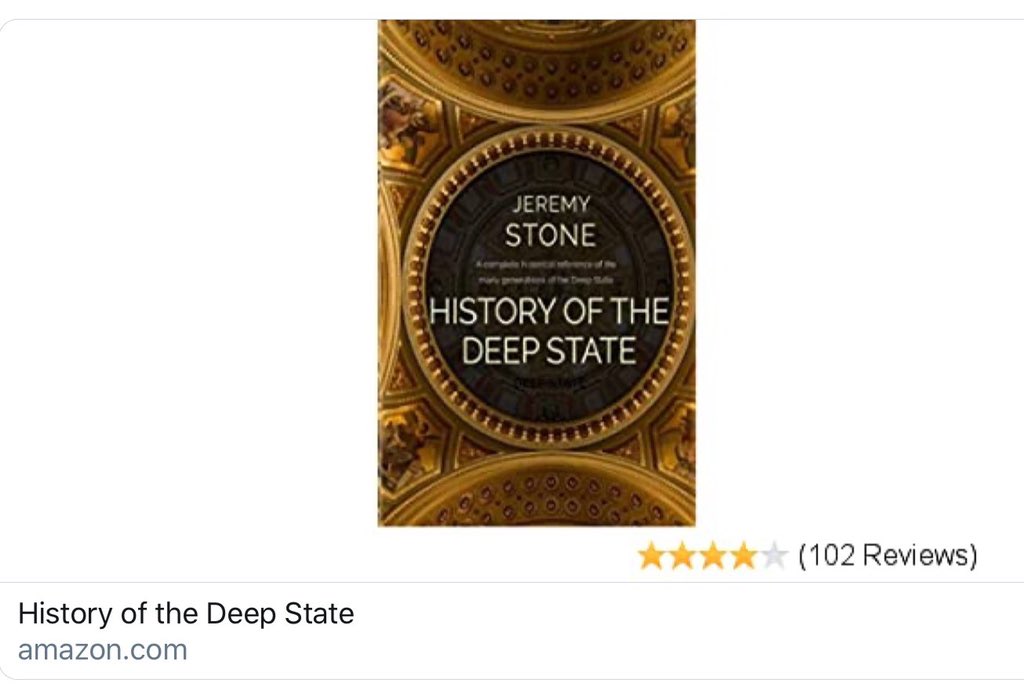 ‘HISTORY OF THE DEEP STATE’ 📙
by Jeremy Stone 

@DeepStateExpose 
amazon.com/History-Deep-S…