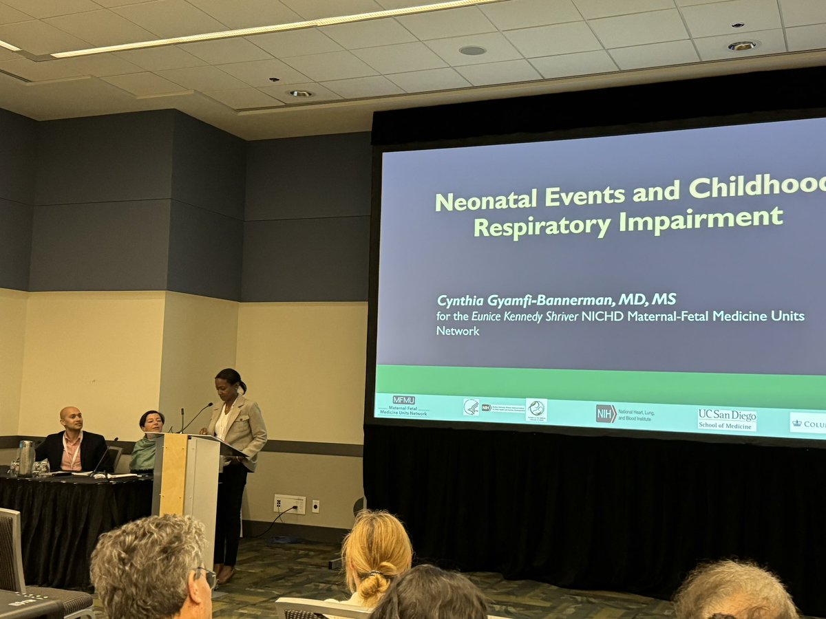 Excited to present our findings at #SRI2024. Respiratory morbidity at birth persisted to age 6+, including #TTN. Not so transient after all! Thanks to @nih_nhlbi and @NICHD_NIH for supporting this work @SRIWomensHealth @UCSD_ObGyn