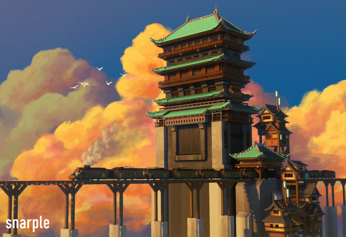 "Sunset Trainstation"

#minecraft建築コミュ #Minecraftbuilds #Minecraft #マイクラ #minecraft建築 #minecraftart