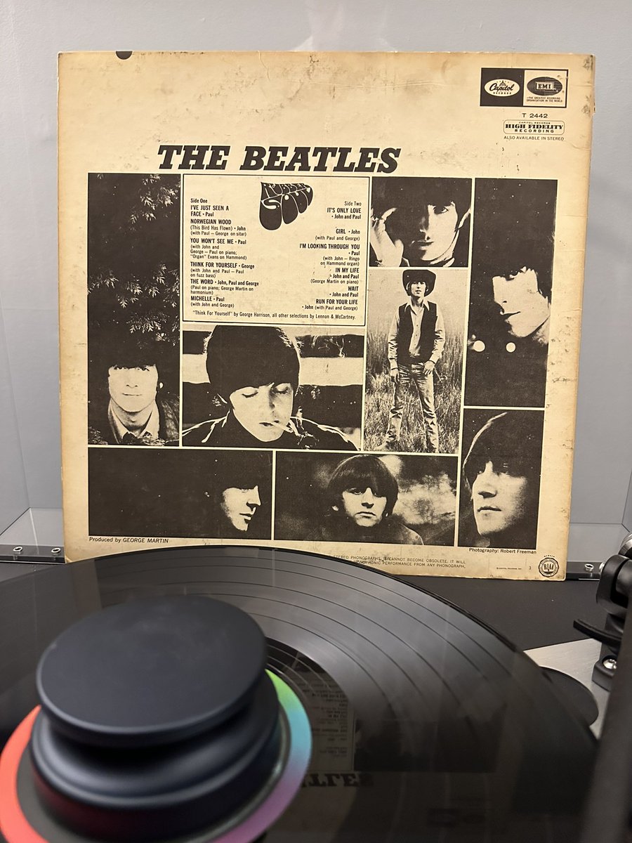 #NowSpinning #vinyl #thebeatles @thebeatles @BeatleManiaAU @thebeatles_indo @thebeatlespy @PaulMcCartney @PaulMcCartneyJp @PaulinBrazil @johnlennon @JohnLennon90539 @GeorgeHarrison @GeorgeHarrison_ @ringostarrmusic @RStarrBrasil 
Great playing 1965 mono Rubber Soul-yes!