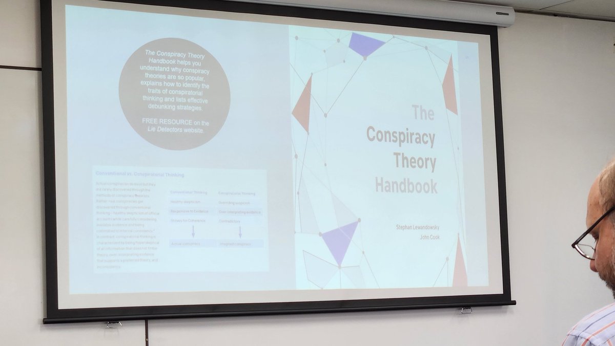 The conspiracy theory handbook....  Free resource on the Lie detectors website shred by @janehunter01 #ictensw2024 #ictensw