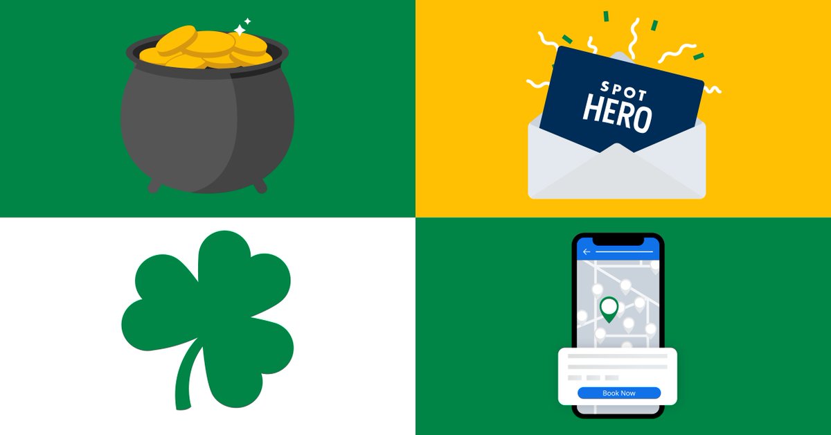 Don't leave parking up to luck! We're here to help you find a spot that's as good as gold. Reserve parking with SpotHero for all of your St. Patrick's Day festivities this weekend 🍀