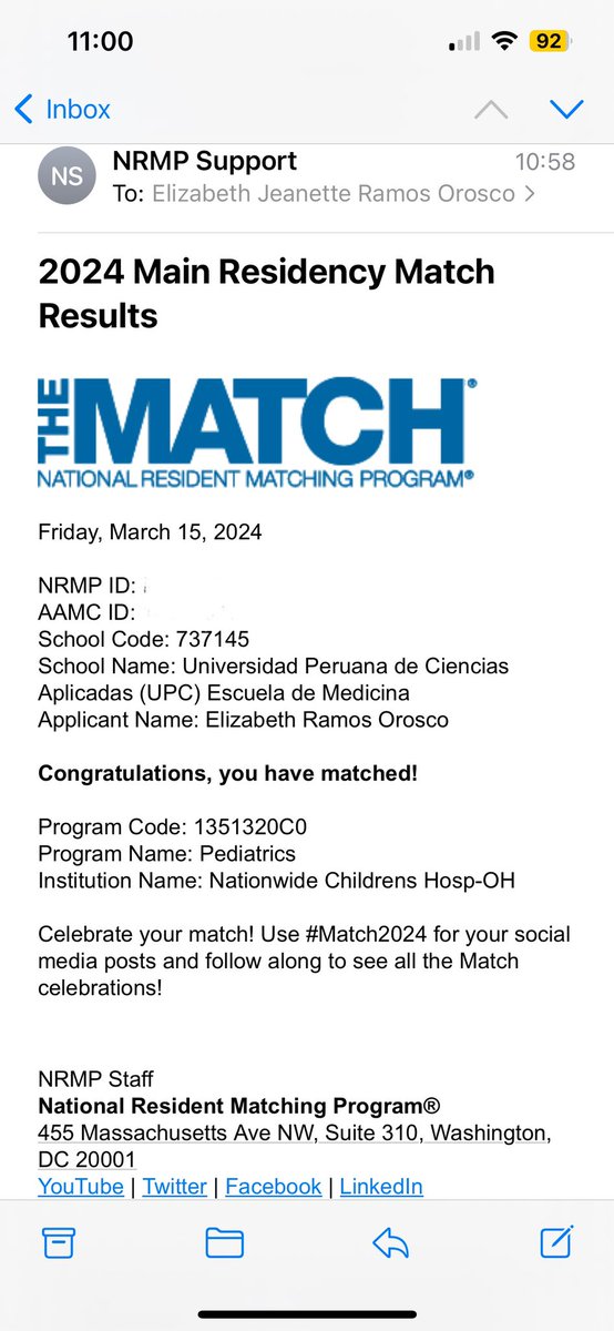 I matched in the program I love! ✨🦋 thanks for so much! 🥹✨🦋 #PedsMatch2024 #Match2024