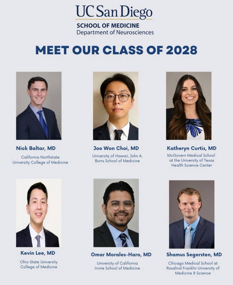 We are so excited to welcome our newest class of interns including our Neurology prelims! We cannot wait to have you join us! Congratulations! 🎉🌊☀️ #MatchDay2024 #ucsdim @UCSDGME @UCSDHealth