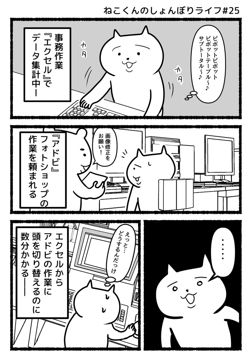 #ねこくんのしょんぼりライフ
『使う脳みそが違う』 