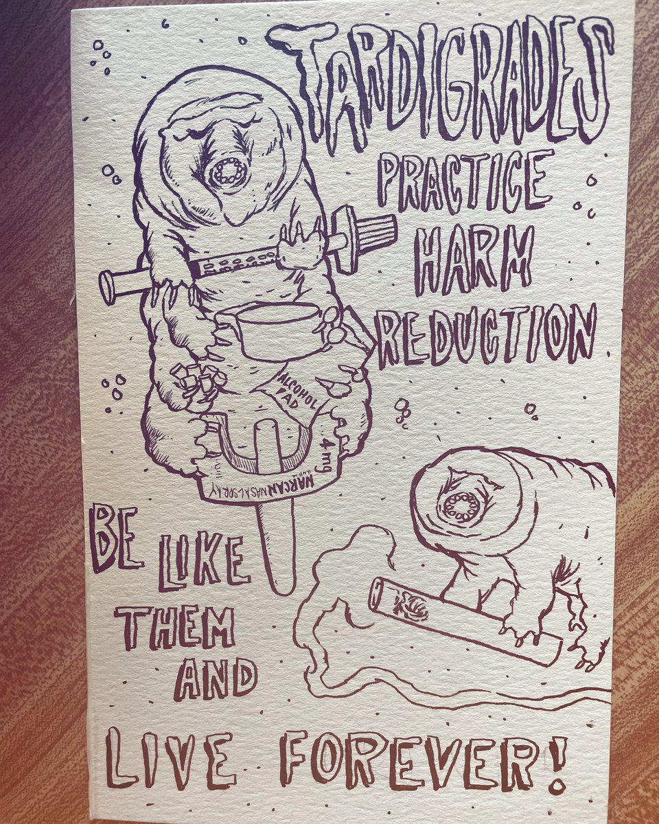 When your friend is an artist and incorporates your favorite animal into his art! So in love! Artwork by @harmreductiondetroit #harmreductionart #harmreduction #tardigrades