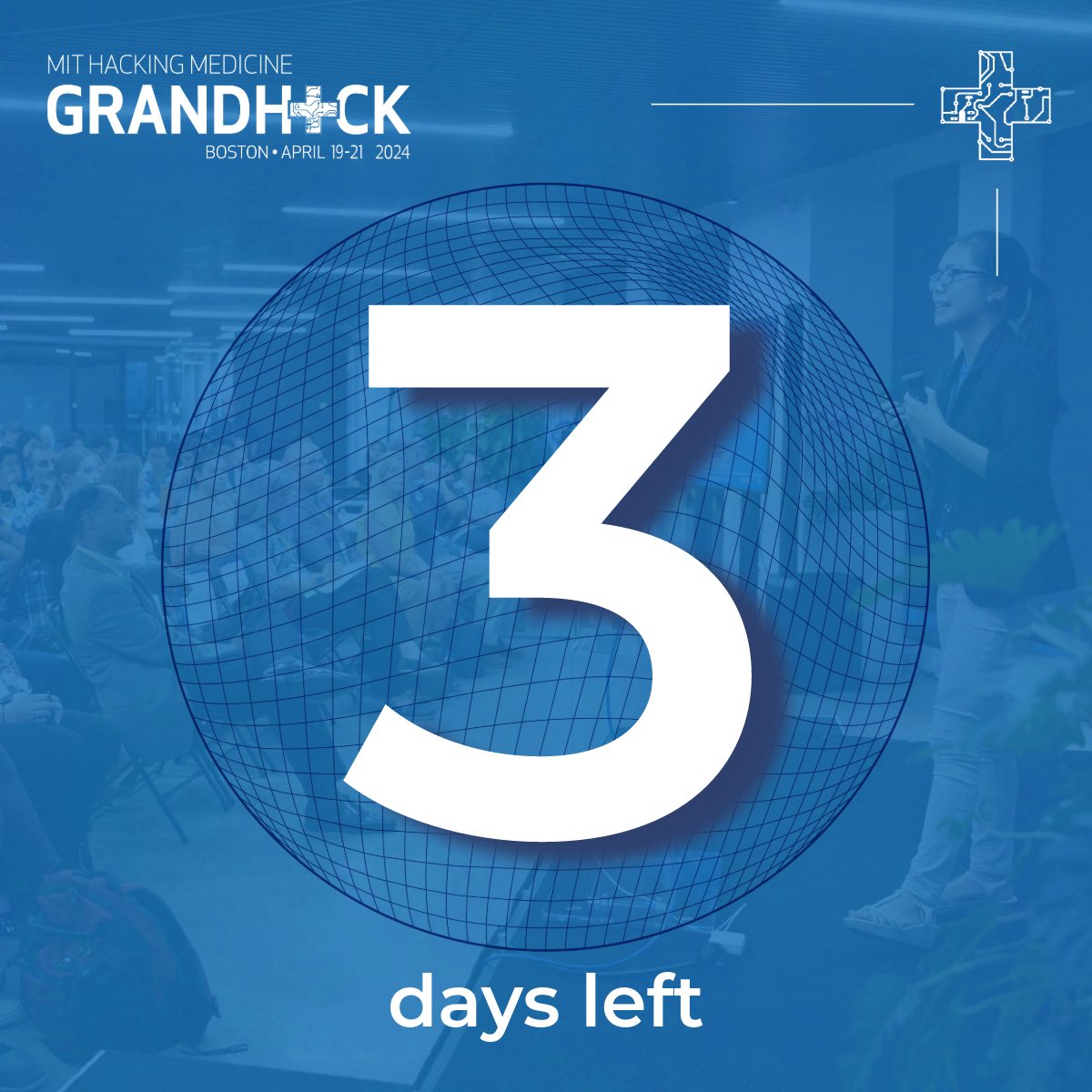 Time is running out! ⏰ Don’t miss your chance to join us at @mithackmed GrandHack 2024 on April 19-21! Registration closes in 3 days, so hurry and secure your spot now! 🏃‍♀️ 🏃‍♂️ Apply at grandhack.mit.edu/mit-grand-hack… #GrandHack24 #healthcare #mit #MITHackingMedicine