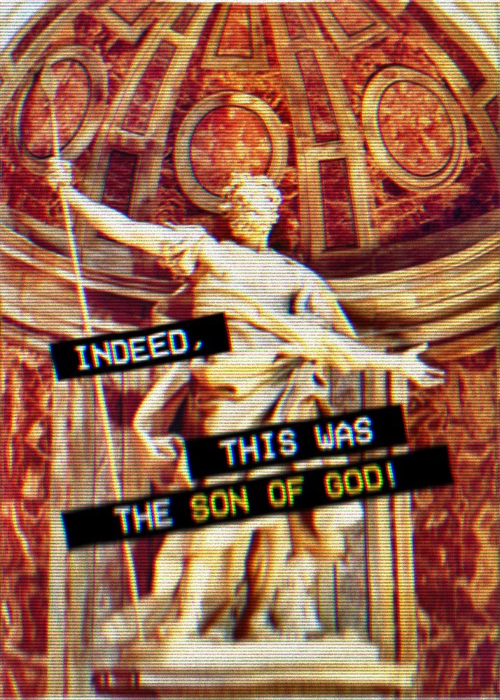 ElysiumLeoSK's tweet photo. MARK 15: 39 ✝️☦️ 
~ Feast Day of St. Longinus
#tradwave #vaporwave #aesthetic #ınstagood #ınstagod #christian #christianity #catholic #catholicart #orthodox #orthodoxart #lent #gospel #stlonginus #feastday #bible #bibleverse #biblequotes #art #digitalar #religiousart #glitch #vhs https://t.co/uLIDYzBNdW