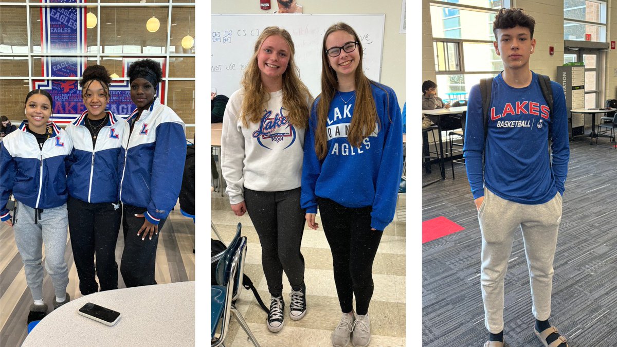 ActivitiesLCHS's tweet photo. Happy Fab Friday, Eagles! Thanks for showing your #LakesPride! 💙🦅 https://t.co/uRlDGIslyi