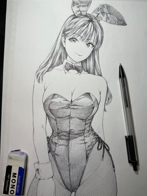 あの子がバニーガール🐰
渋谷さんバニー描き中 