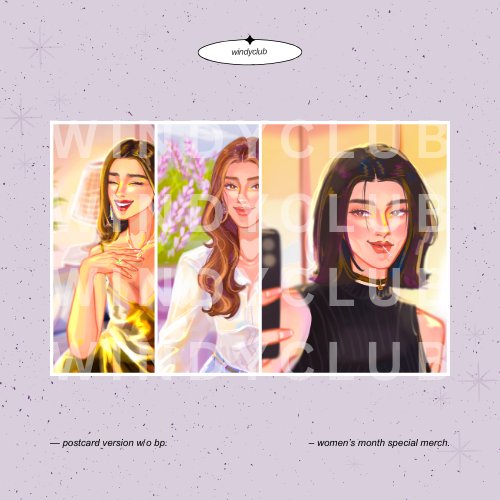 windiesmerch's tweet photo. 🍀 [ 𝒘𝒊𝒏𝒅𝒚𝒄𝒍𝒖𝒃 ] 𝙨𝙝𝙤𝙥 𝙞𝙨 𝙣𝙤𝙬 𝙤𝙥𝙚𝙣 ! 🪴

🌿 XV ladies photocards &amp; postcards + women's month special postcard.
🍃 pre-order: 03/16 – 04/06
☘ product price is inclusive of pf.

🌱 form: https://t.co/oYXZJ1nlmY
🌱 cod: dm us for link

#windiesmerch ☆ https://t.co/P5clTLltaH