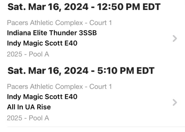 Here’s our Shamrock Classic Schedule! Indy Magic Scott E40 ☘️🏀 Can’t wait to get back on the floor with my @IndyMagic teammates @Kelvin9475 @jmitchbland23