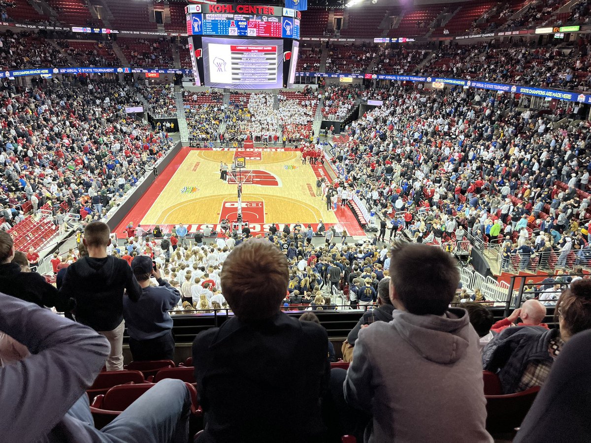 Took my son to watch a game. Ending up witnessing <a href="/wiaawistate/">WIAA State Tournaments</a> history! What a game between Arrowhead and Neenah!