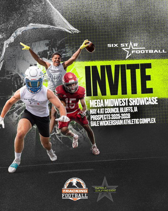 Thank you for the invite @6starfootballKS @6starfootballMO @6starfootballOK @6starfootballNE @PiratesPiperFB @coleworld50