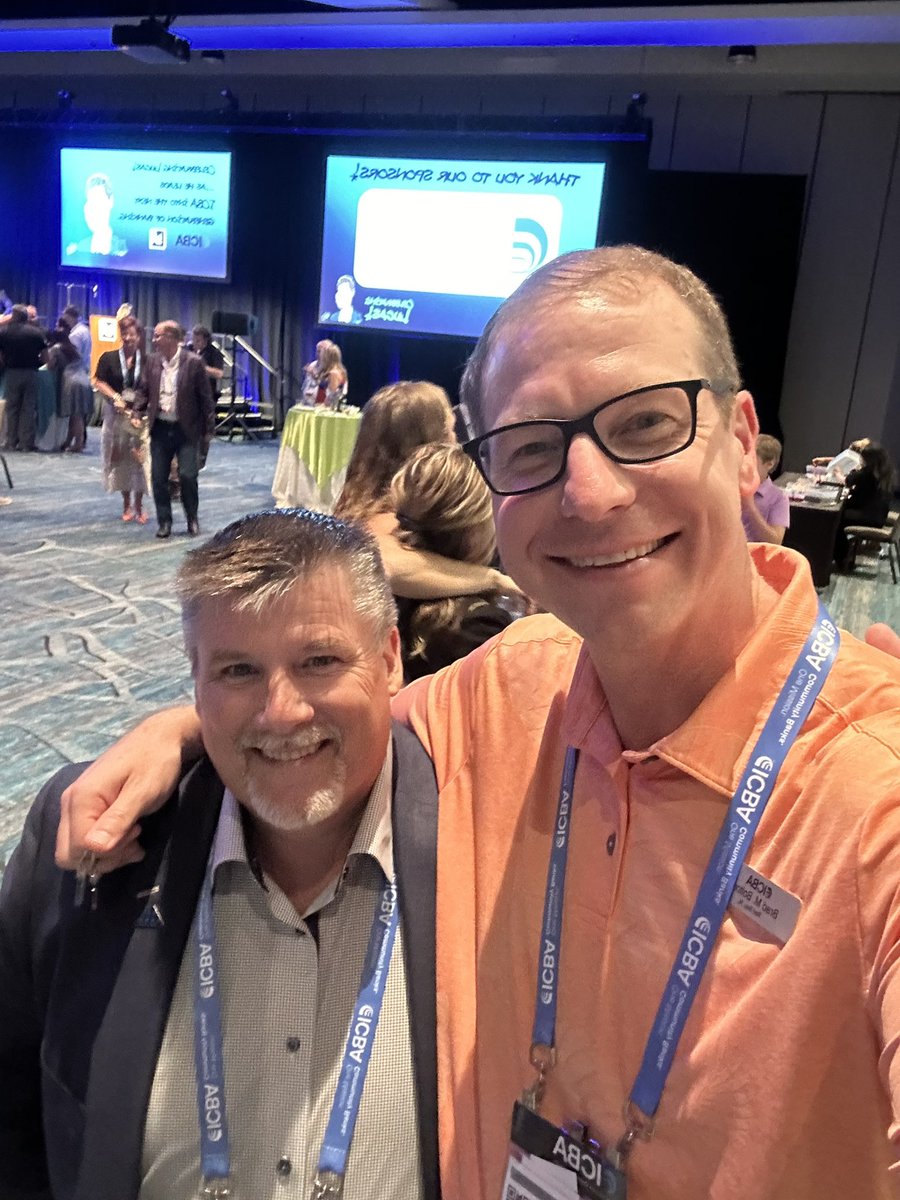 The <a href="/ICBA/">Independent Community Bankers of America</a> #ICBALIVE reception night is the best night of the week!
<a href="/DeckardGreg/">Greg Deckard</a>
