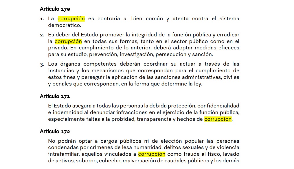 🟪 Artículo 170 de la Primera Propuesta Rechazada.

#Hermosilla #Copano #LollaCL #SergioMUñoz #DirectorDeLaPDI  #LimpBizkit #CasoAudios #Piñera