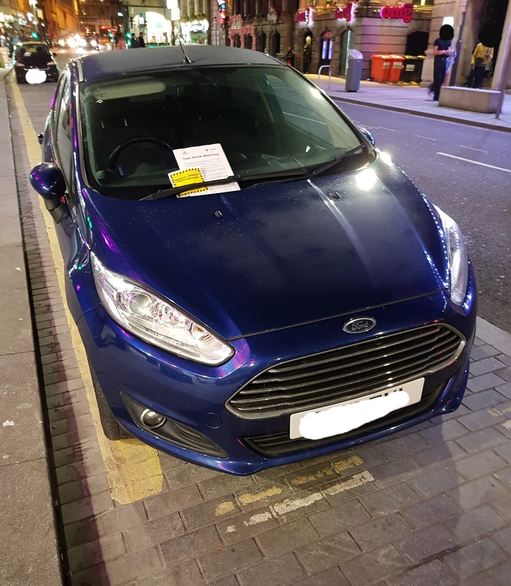 Licensing and Merseyside Police Officers have issued warning notices on vehicles illegally parked on Victoria St Taxi Rank advising owners that their vehicle can be removed due to the obstruction caused. Only LCC Taxis plying for hire are permitted to use the Taxi Rank.