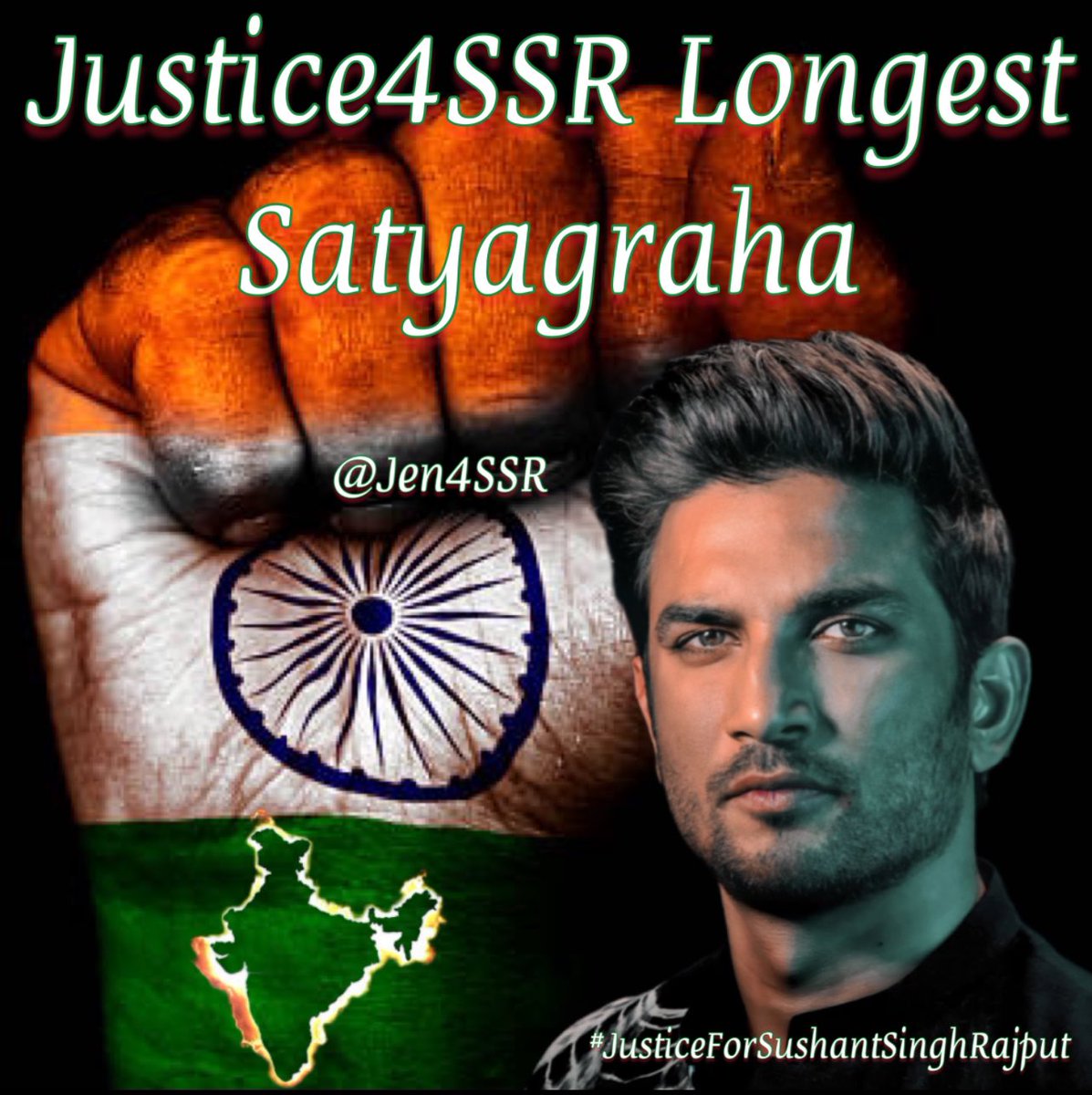 Jen4SSR's tweet photo. Justice4SSR Longest Satyagraha

Ek sitara wo aastman ka
Rehta ab behaal hai
Kya milega uski rooh ko
Insaaf ye ek sawaal hai ....

@itsSSR @DgpKarnataka @Copsview @MLJ_GoI @arjunrammeghwal @SCJudgments @rashtrapatibhvn @mieknathshinde @Dev_Fadnavis
#JusticeForSushantSinghRajput𓃵 https://t.co/OW3sDiZo73
