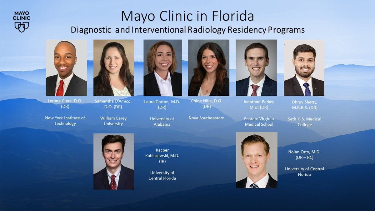 🎉CONGRATULATIONS & WELCOME to the @MayoFL_RadRes family! We are thrilled for you all to join our team!