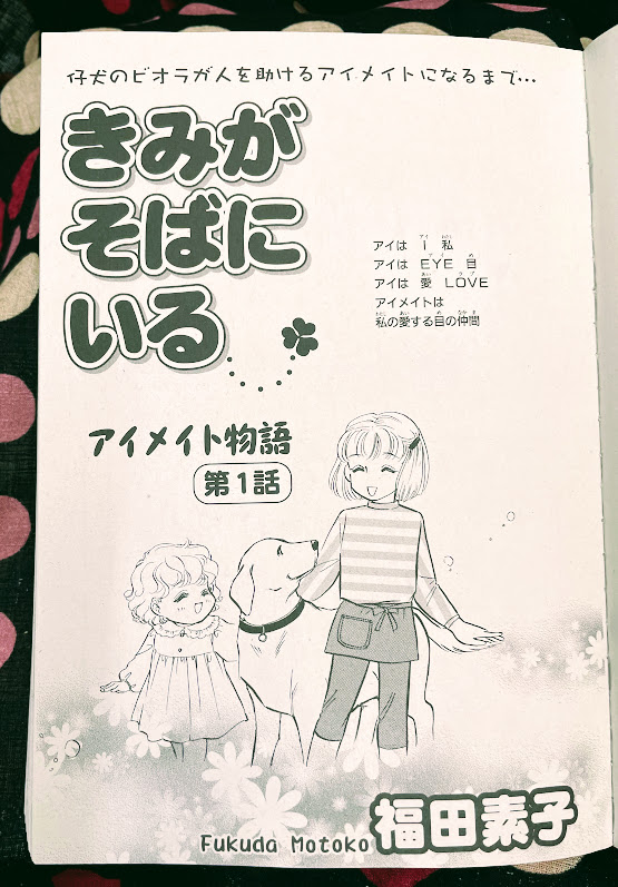 【掲載情報】ツリーに続けます
①増刊号「君を助けたい!〜動物のお仕事」にアイメイトのビオラの成長を描く「きみがそばにいる」と盲導犬マリィとの出会いで一歩を踏み出そうとする女性を描いた「マリィのくれた風」再録されています
雑誌表紙も描かせていただきました