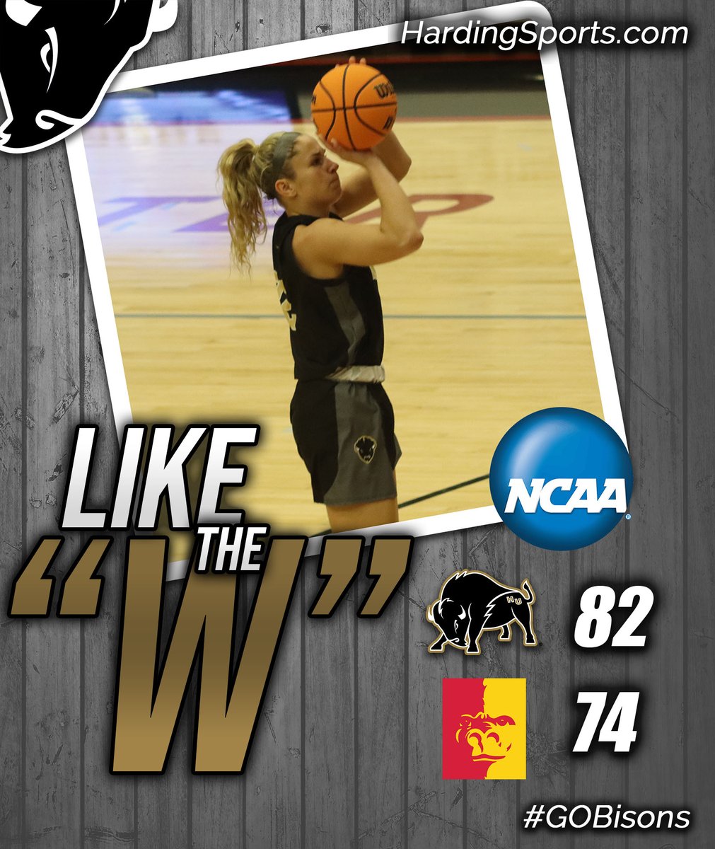 LADY BISONS WIN! FINAL | @Harding_WBB 82, Pittsburg State 74 - OT #GOBisons Next Up: vs. Southern Nazarene, Saturday, March 16, 7:30 p.m. - NCAA Central Regional Semifinals