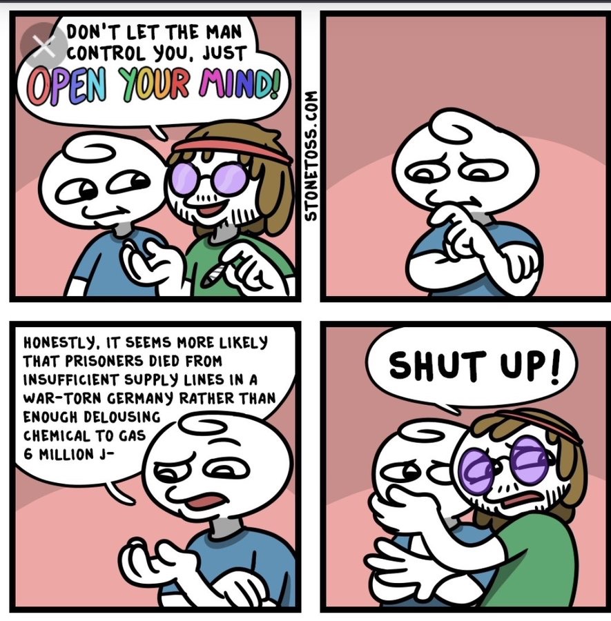 If you share this, you help expose the identity of Stonetoss, a Holocaust-denying, neo-Nazi cartoonist, whose real name Elon Musk is banning people for writing.