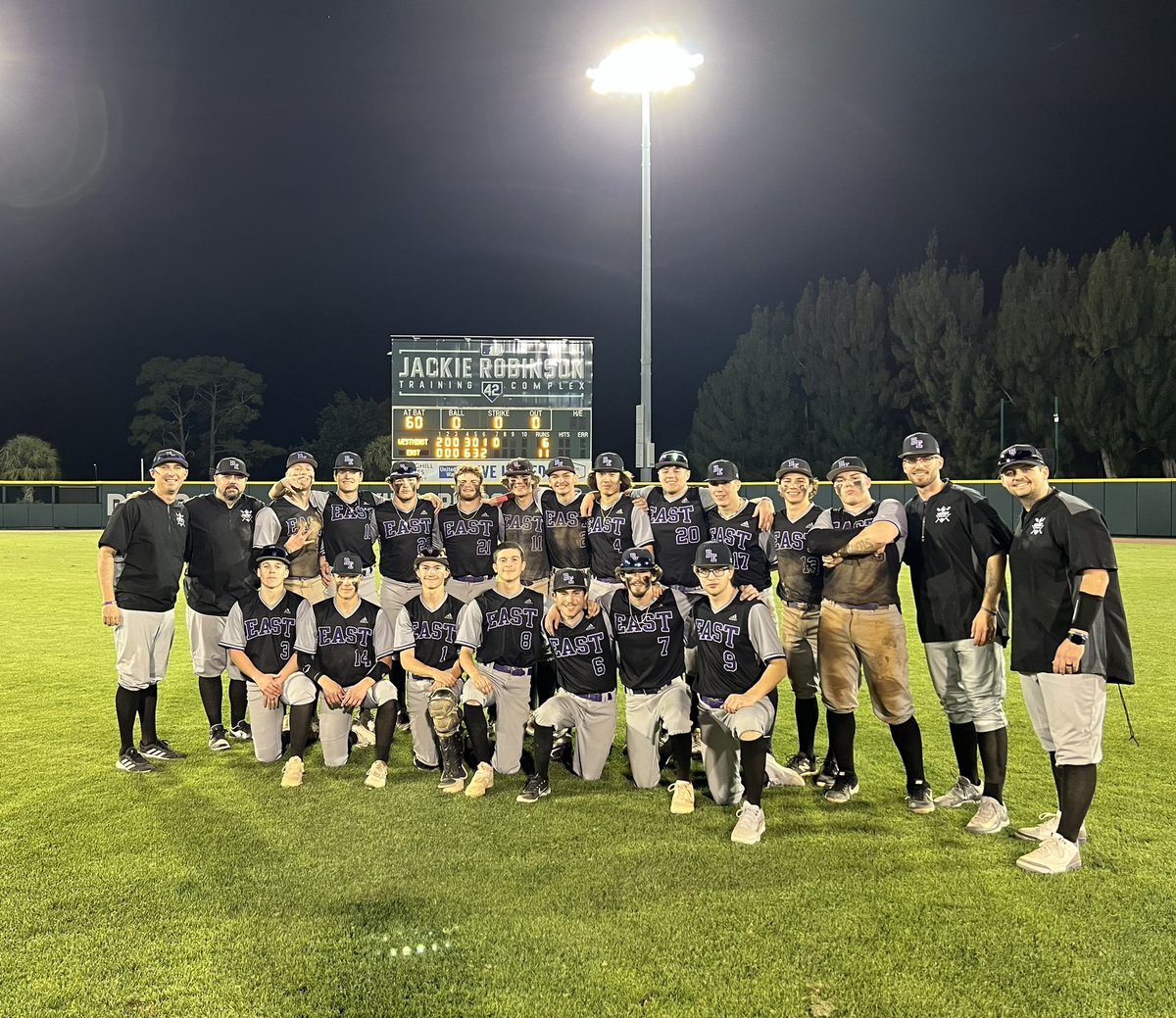 Game 2
<a href="/JRTC42/">Jackie Robinson Training Complex</a> 
East 11
Westminister Christian 6

East erases a 5 run deficit to get the 11-6 win &amp; get to 2-0 record on the year. We close out our Spring Trip tomorrow with a doubleheader with Vero Beach, FL at 10 &amp; 12:30 CST. 

#CocoaBeast
#SpringTraining2024
#BELIEVE
#GATA