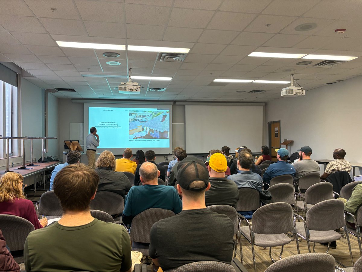 We enjoyed having <a href="/JakeWegmann/">Jake Wegmann</a> at the School talking about evolving zoning and the future of neighbourhoods. Always a lively topic here in Edmonton.