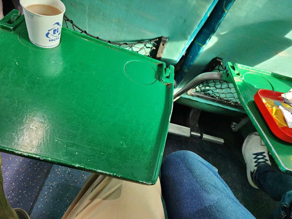 drrajhere's tweet photo. Dear @RailMinIndia , @IRCTCofficial 
A glimpse of Shatabdi express 12029. Broken handles and tray holders. Hopefully, the lost glory of this premium category of trains will be regained in line with swanky new trains.. https://t.co/2g2rwIpYg4