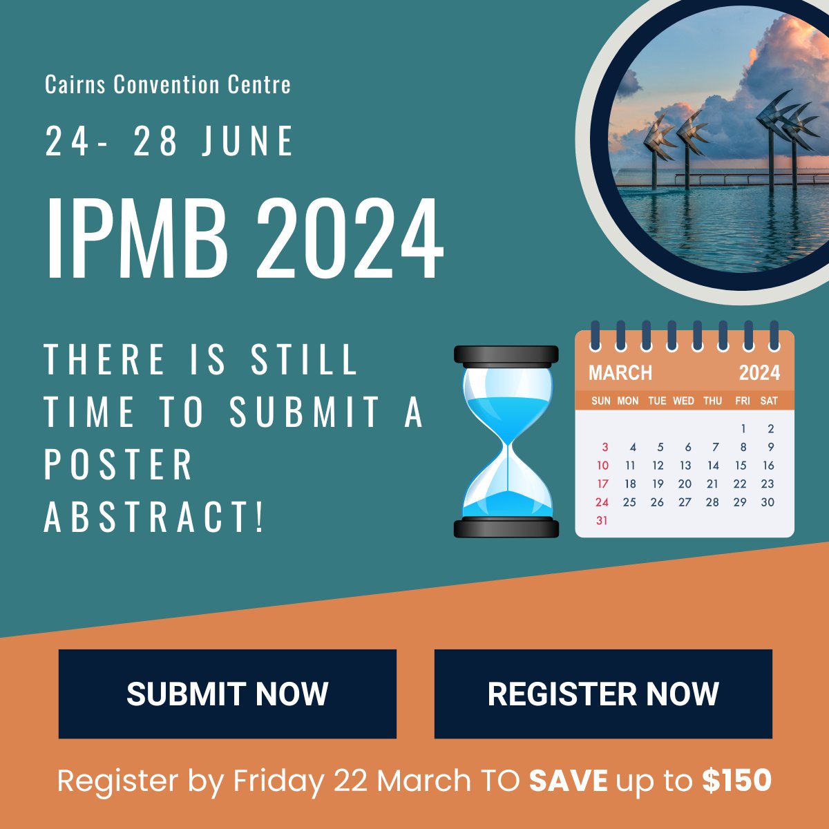 Submissions for #IPMB2024 poster presentations remain open! Submit now and don’t forget to register by Friday 22 March to save up to $150! Visit ipmb2024.org for more information.