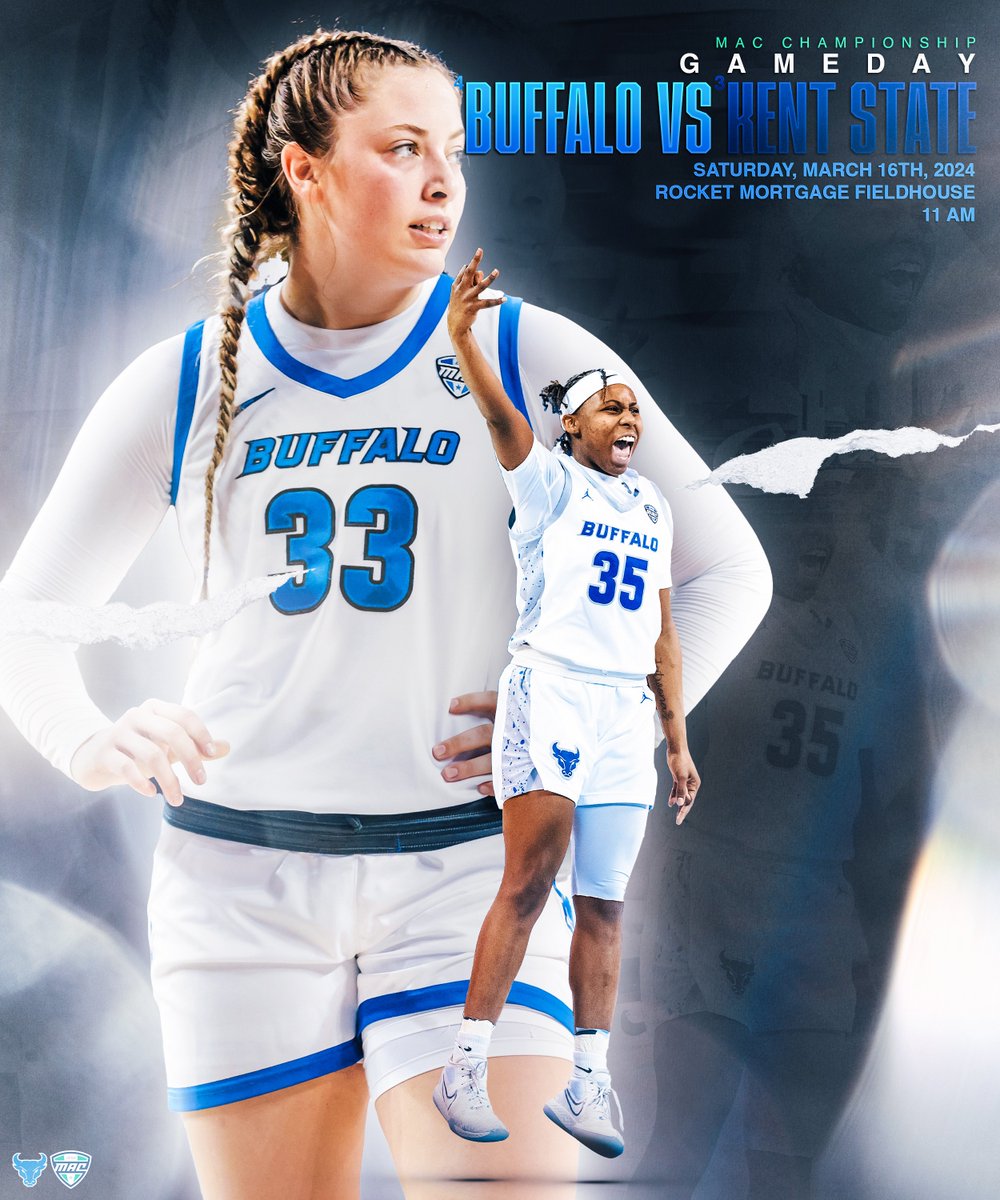 UBwomenshoops's tweet photo. IT'S GAMEDAY!
Championship Saturday...Bulls and Golden Flashes with a 🏆 on the line!
🆚 @KentStWBB
📍 Cleveland, OH
🏟️ Rocket Mortgage FieldHouse
🕖 11:00 AM
📊 https://t.co/72qIDKhuqG
💻 https://t.co/w96lYNfjRz
📻 https://t.co/xHp9KvuM4g
#UBhornsUP | #MI4 https://t.co/pWu1Sw0kUa