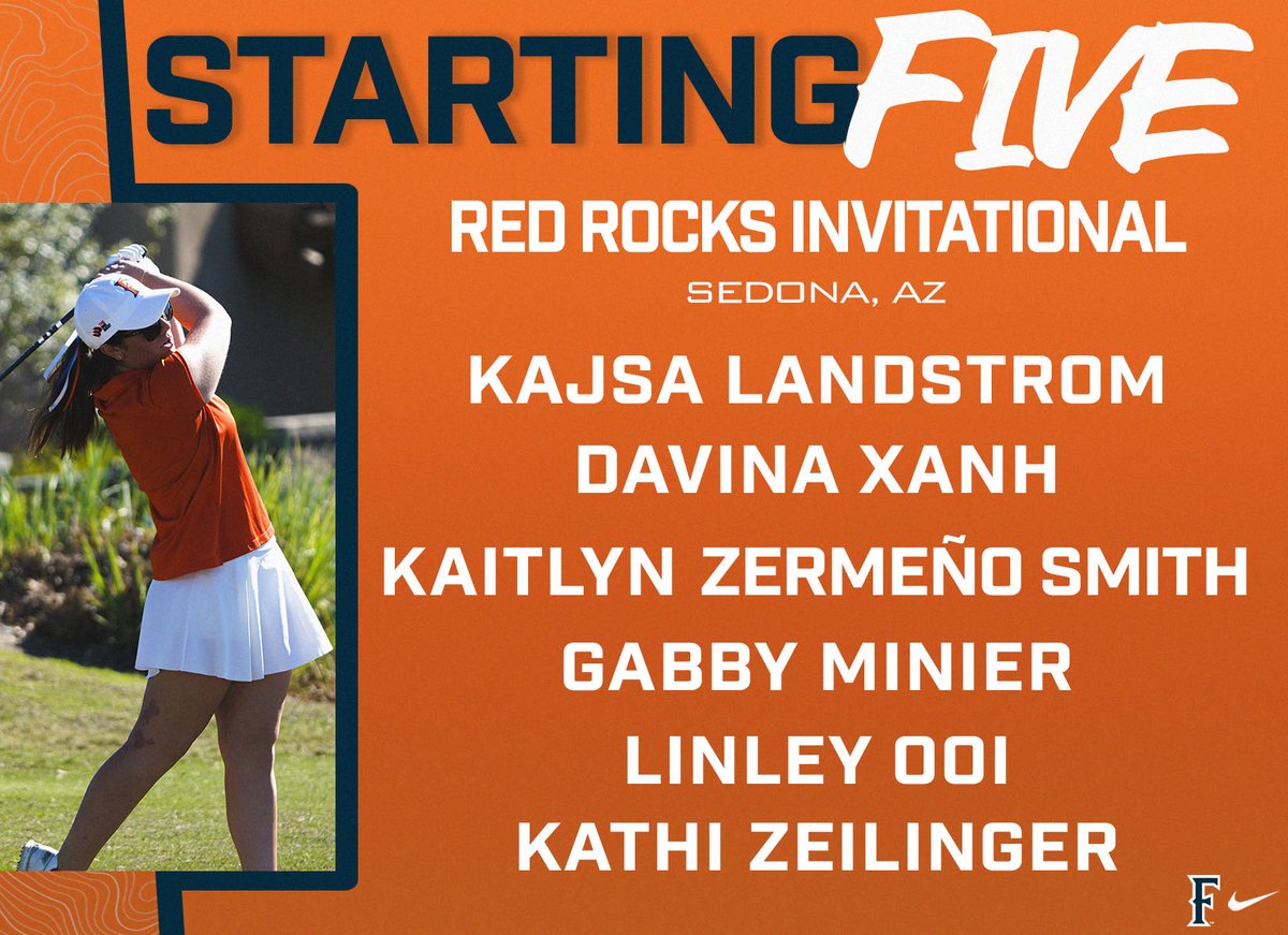 Here's the Titans lineup for the Red Rocks invitational beginning Saturday morning! #TusksUp