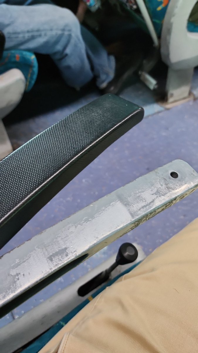 drrajhere's tweet photo. Dear @RailMinIndia , @IRCTCofficial 
A glimpse of Shatabdi express 12029. Broken handles and tray holders. Hopefully, the lost glory of this premium category of trains will be regained in line with swanky new trains.. https://t.co/2g2rwIpYg4
