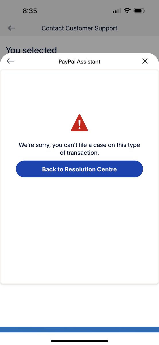 vigneshintwitte's tweet photo. @AskPayPal @AskPayPal  for the past day Im trying every option in paypal assistant and in resolution center but every time I select the transaction that I have the problem with I get an error message. If the system doesn’t allow me to raise a problem theb what should I do. https://t.co/HNpeZQWTf0