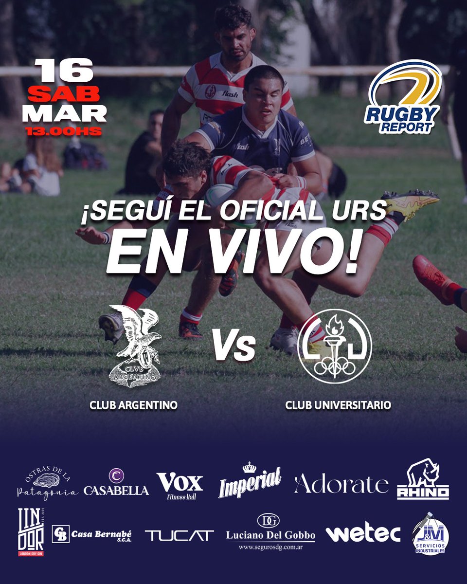inforugbyreport's tweet photo. #OficialURS Se juega la Fecha #3 y SEGUÍ EN VIVO LAS 3️⃣ CATEGORÍAS‼️
🏉 ARGENTINO 🆚 UNIVERSITARIO
#Preinter
⏰ 13 hs
#Inter
⏰ 14.30 hs
#Primera
⏰ 16 hs
🎙️ ALEJANDRO SIELI
🗣️ RAÚL RIVAS
🏟️ @clubargentinobb
📺 YOUTUBE RUGBY REPORT
INVITA @ImperialARG
#ENTODASLASCANCHAS https://t.co/Le2Ln8sWZp