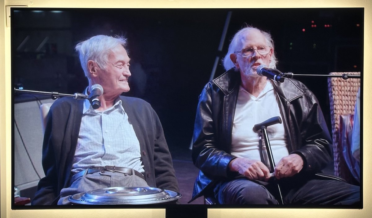Roger Corman & Bruce Dern. In their 90's & 80's......and spry AF!  #TheLastDriveIn #MutantFam #RogerCorman #BruceDern