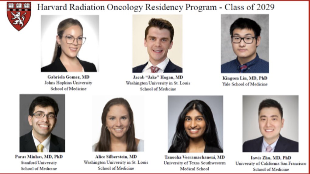 Today has been one of the most exciting days of my life as I #matched at my first choice residency program 🤩. I’m beyond estatic to be joining the @HarvardRadOnc residency program @MassGenBrigham! So grateful to support from @YaleMSTP, @PDSoros, family, friends and mentors 🙏!!!