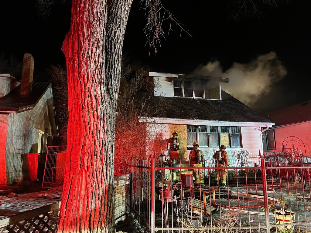 Crews responded at 8:20pm to a house fire on the 1400 Blk. of Cameron St. Fire is under control with all searches complete. No injuries reported, cause is under investigation. #yqr
