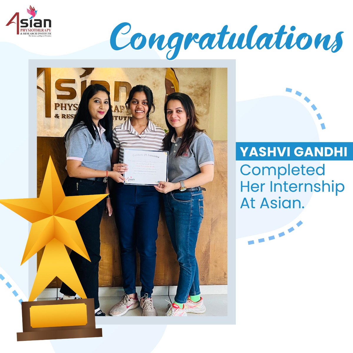 asianphysio's tweet photo. Congratulations. Hope you had a insightful time at APRI. Wishing you the best for your career! 💙

#internship #choosephysio #career #opportunities #physiotherapy #AsianPhysiotherapy https://t.co/33qLnlrfR6